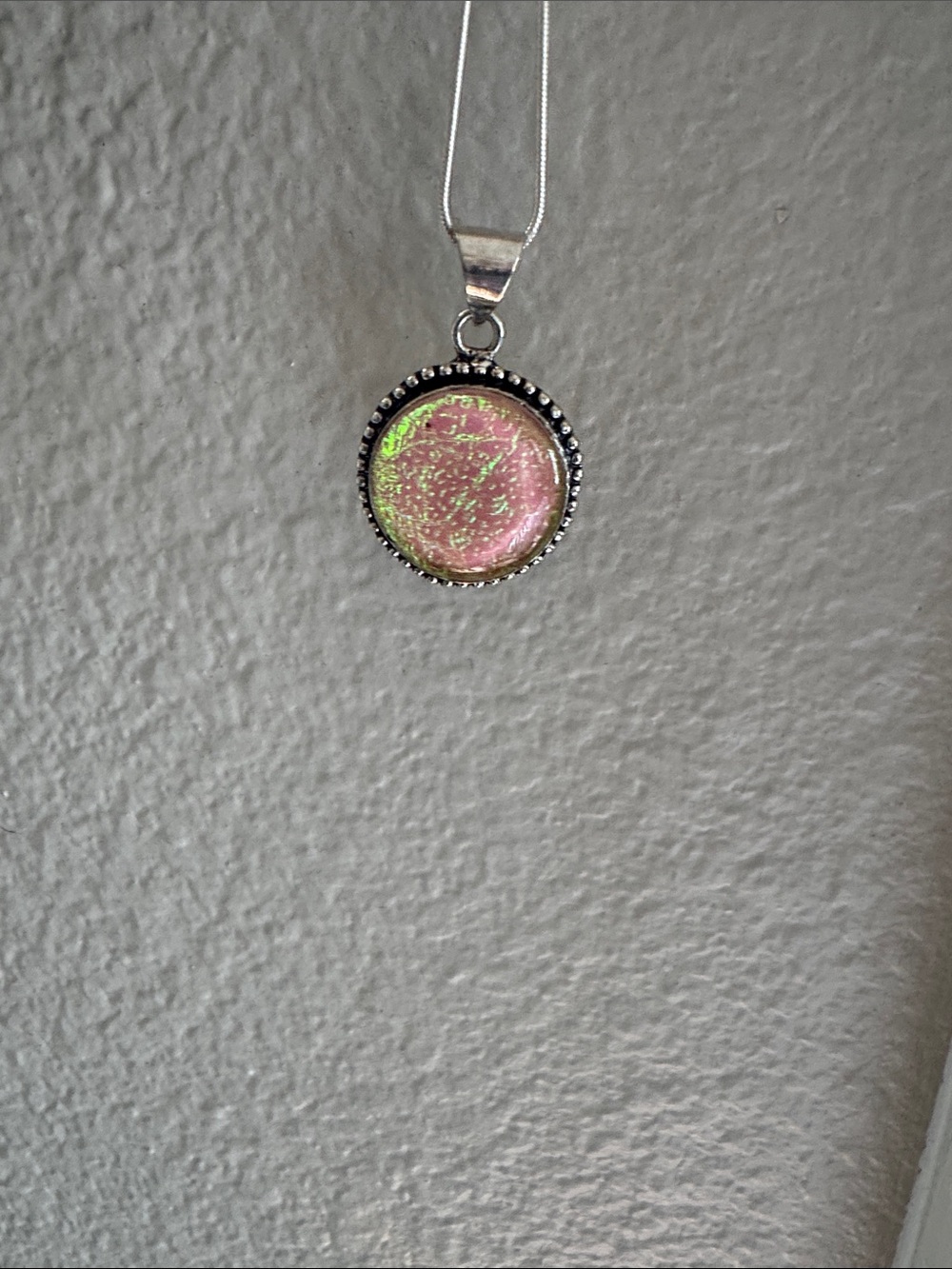 Triplet Opal .925 sterling silver necklace